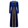 thumbnail image 2 of Manyakai Robe de Princesse Médiévale Vintage pour Filles Robe de Princesse Rétro Renaissance Robe de Fête Festival Bleu Royal 12, 2 of 8