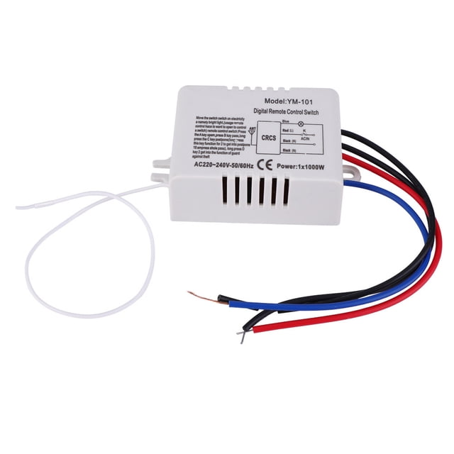 Receptor transmisor de interruptor de control remoto inalámbrico digital de pared con luz de lámpara de 220 V