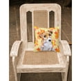 thumbnail image 2 of Carolines Treasures BB9974PW1818 Jack Russell Terrier 2 Fall Fabric Decorative Pillow  18H x18W multicolor, 2 of 2