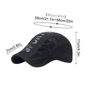 Breathable Mesh Sport Cap, Moisture Wicking Adjustable Running Hat, Lightweight Low Profile Athletic Baseball Cap for Men Women