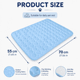 thumbnail image 5 of Dog Cooling Pad, Dog Ice Silk Mat Summer Pet Mat Sleeping Mat Lce Mat, Cooling Mat for Dogs Self Cooling Pad(L,Blue, 27.6x21.7in), 5 of 11