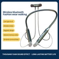 thumbnail image 2 of Auriculares Bluetooth-compatible con ruido Auriculares de cancelación a prueba de audífonos Música impermeable con micrófono Auriculares Electrónica Suministro Negro Eigraketly EL014592-01B, 2 of 5