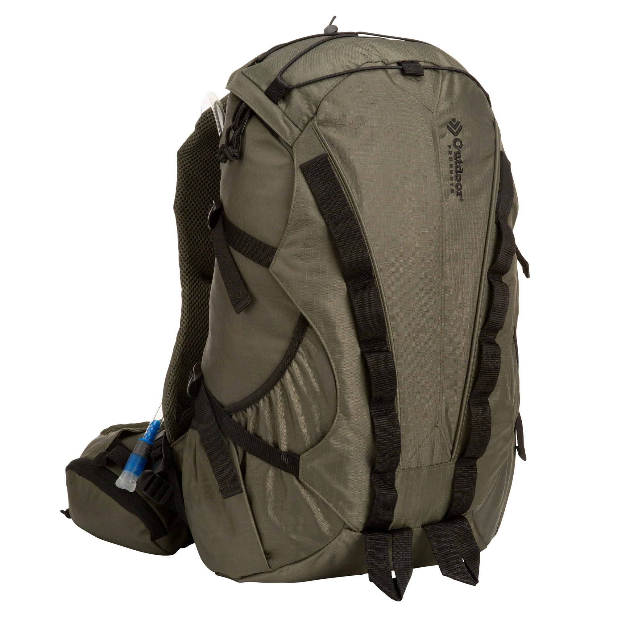 Outdoor Products Big Sur 28 L Hydration Backpack  with 1 3-Liter Reservoir  Internal Frame  Green  Hiking