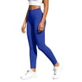 thumbnail image 3 of QIbmong Legging for Women High Waist Stretchy Yoga Pants Seamless Butt Lift Casual Gymwear Tight Trousers(XL,Blue), 3 of 7