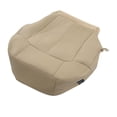 thumbnail image 3 of Front Driver Seat Cover, PU Leather Car Seat Protector Wearproof Easy Clean Waterproof Lightweight  For Automotive ANGGREK Beige, 3 of 8