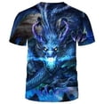 thumbnail image 7 of Rebaike Men's Dragon Graphic T-Shirt Anime-Inspired Fantasy All-Over Print Tee Shirt, 7 of 7