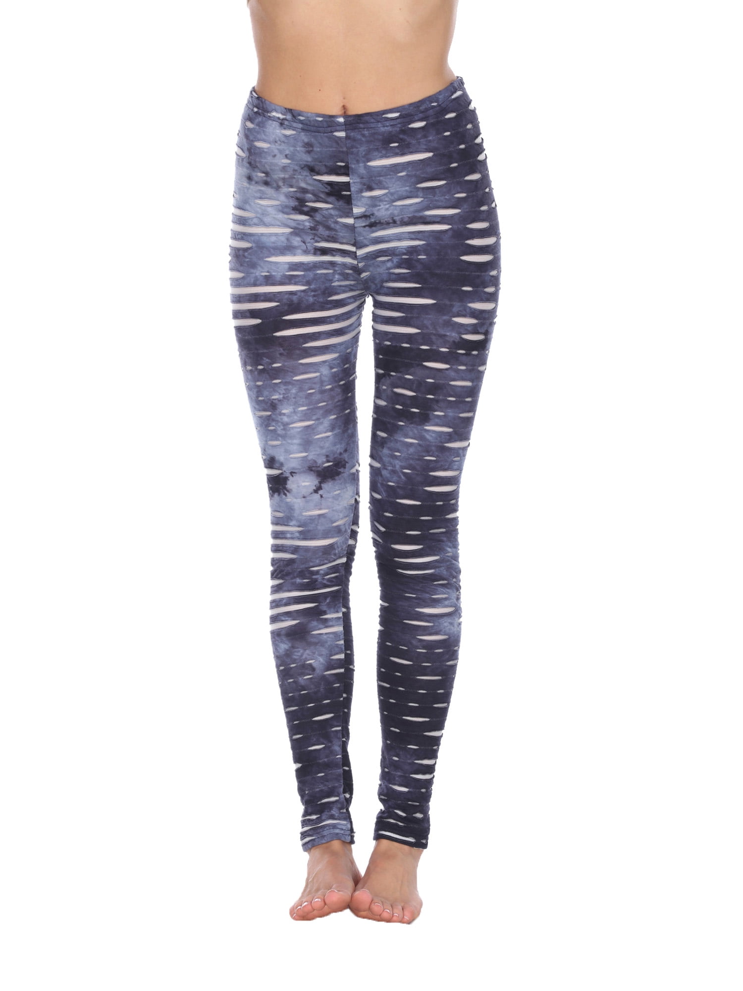 white distressed leggings
