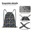 thumbnail image 5 of Drawstring Backpack - Rocket Space Splash Proof Small Drawstring Gym Bag for Women Men, Cinch Sports String Bag Backpack for Travel Swimming Beach, 5 of 8