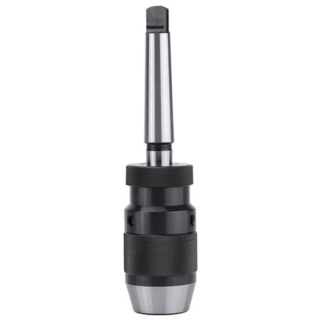

Tebru 1pc 1-13mm 1/2inch Steel Self-tightening Keyless Lathe Drill Chuck and MT2-B16 Arbor Chuck Arbor Set Self-tightening Drill Chuck