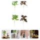 thumbnail image 3 of FELTECHELECTR 4 hojas de plástico para jardín, manualidades, vegetación artificial para arreglos florales (verde claro), 3 of 4