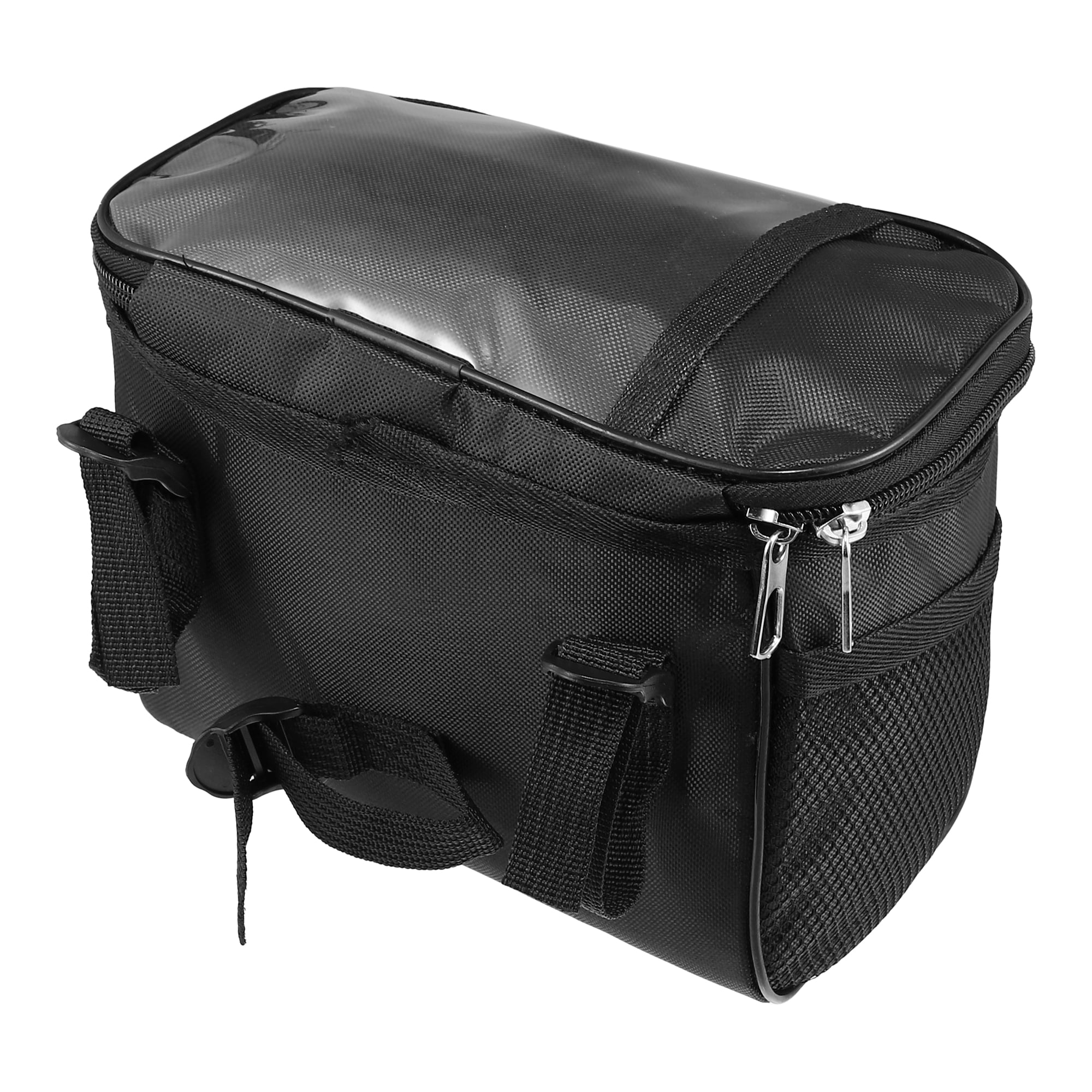Unique Bargains 5L Capacity Bike Handlebar Bag with 7 Inch Touch Screen Holder Black