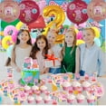 thumbnail image 6 of Peppa Pigs Balloons Party Supplies 2nd Decor Tableware Birthday Cake Topper Decorations Banner Backdrop, 6 of 7