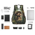 thumbnail image 4 of Balery Jungle Hat Bear Mochila ligera para hombre y mujer: duradera e impermeable, ideal para la escuela, el trabajo, viajes y uso diario., 4 of 7