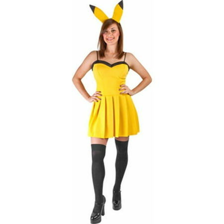 Adult Sexy Pokemon Costume~Small 6-8 / Yellow