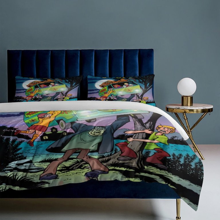 Scooby Doo Bedding Set Anime Bedding Set Cartoon Duvet Cover