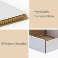 thumbnail image 3 of 6x6x2 Small Shipping Boxes Set of 25, White Corrugated Cardboard Box for Packing, Mailing, Business, 3 of 6