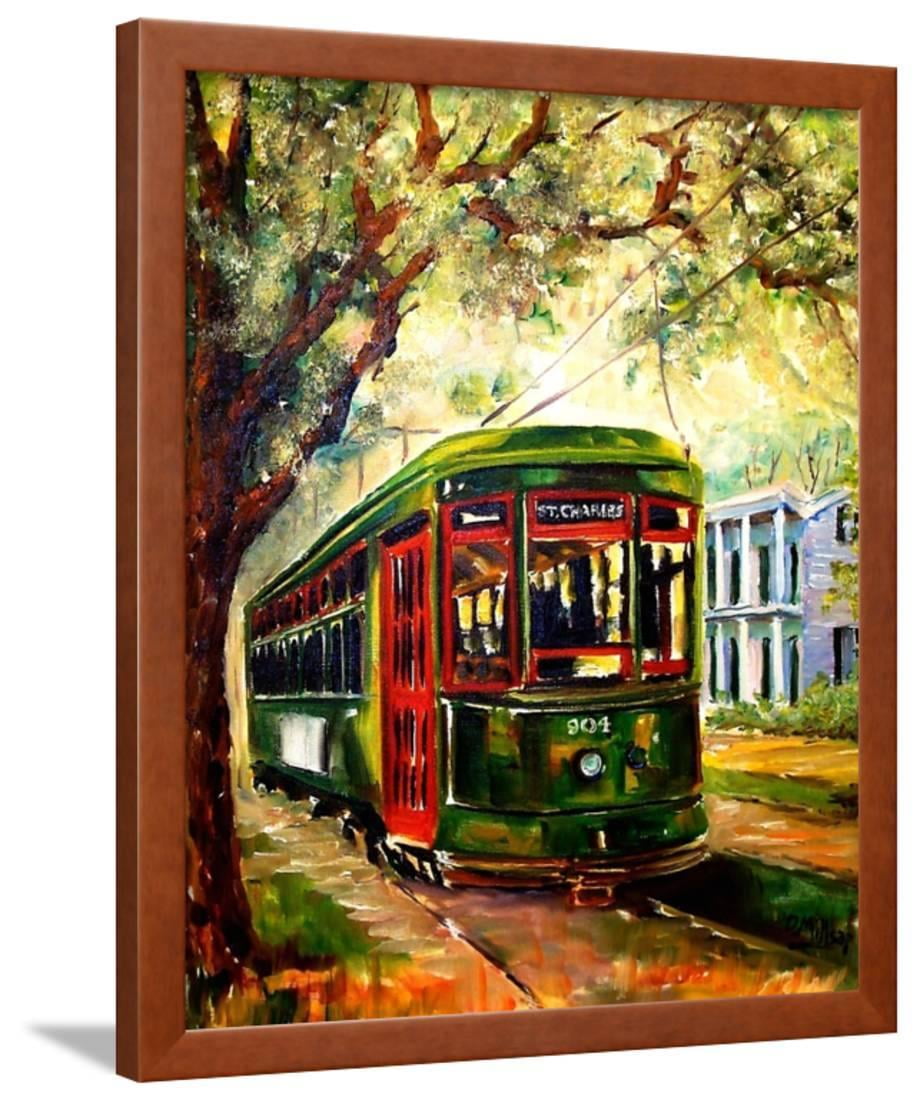 New Orleans St Charles Streetcar Framed Print Wall Art By Diane Millsap Walmart Com Walmart Com