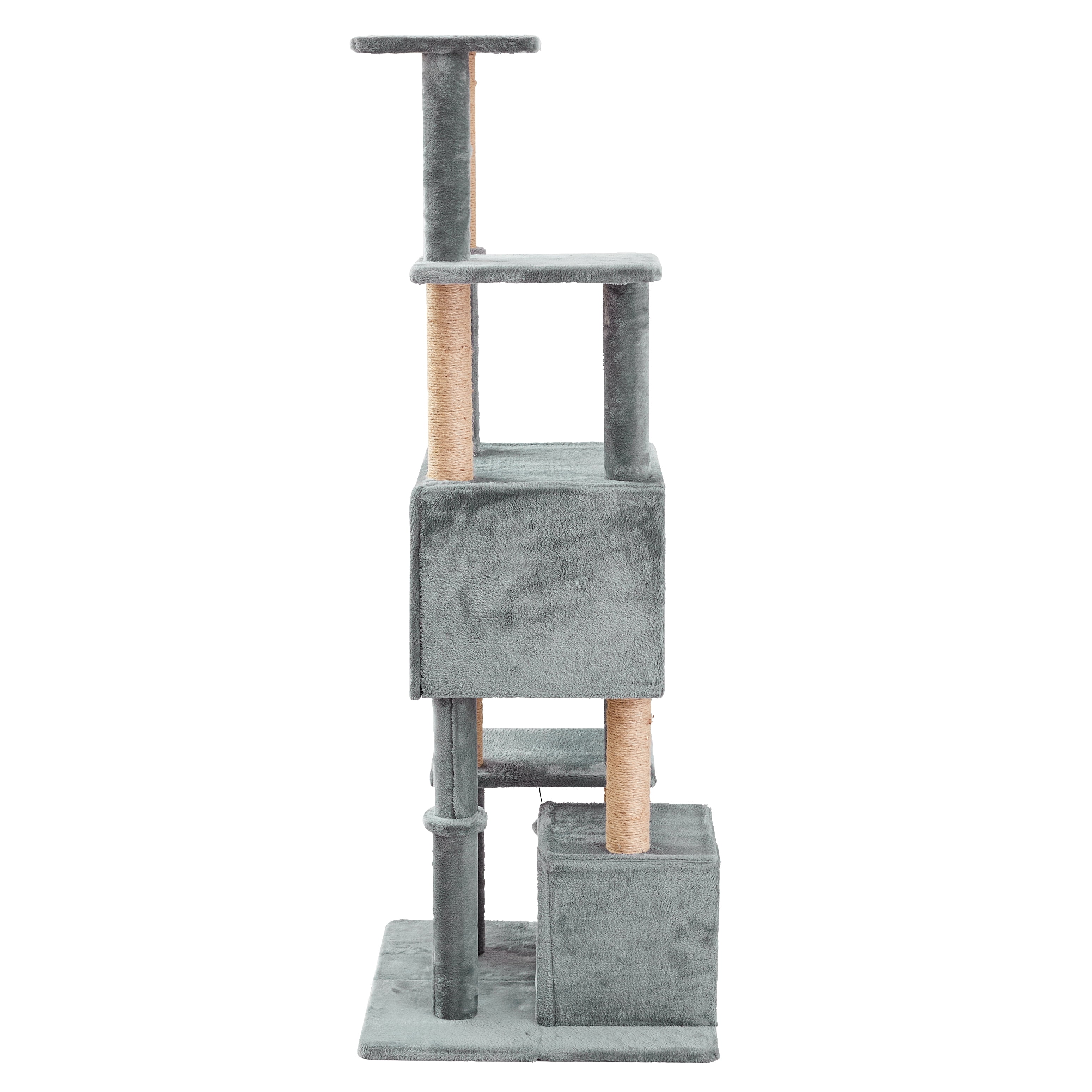 Two by Two Decatur - Gray Scratching Post Cat Furniture - 67 in. Tall