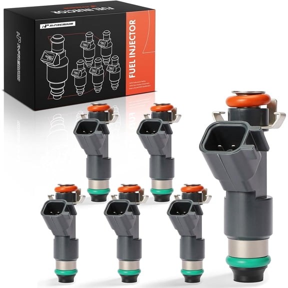 A-Premium Fuel Injectors Compatible with Volvo S60 2011-2016 S80 2008-2013 XC60 2010-2013/2015-2016 XC70 2009-2013 L6 3.0L Replace# 307775020 6-PC Set