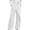 White #27, variant on Linen Pants Women Wrap Cross Over High Waist Button Wide Leg Trousers with Pockets Casual Bottoms