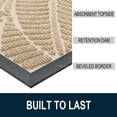 thumbnail image 3 of Buganda Waterproof Doormat, Non Slip Absorbent Rubber Door Mat for Outdoor and Indoor, Low Profile Dirt Trapper Front Door Rug, 47"x24",Beige, 3 of 7