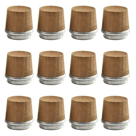 

HEMOTON 12pcs Wood Vacuum Bottle Plug Lid Kettle Replacement Stopper Parts