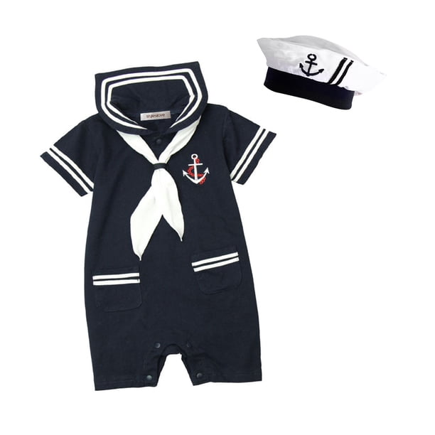 Little Sailor Octo Blue Baby Romper