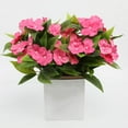 thumbnail image 2 of Vibrant 4 Pcs Artificial Impatiens Flowers For Year-Round Outdoor Decor!, 2 of 8