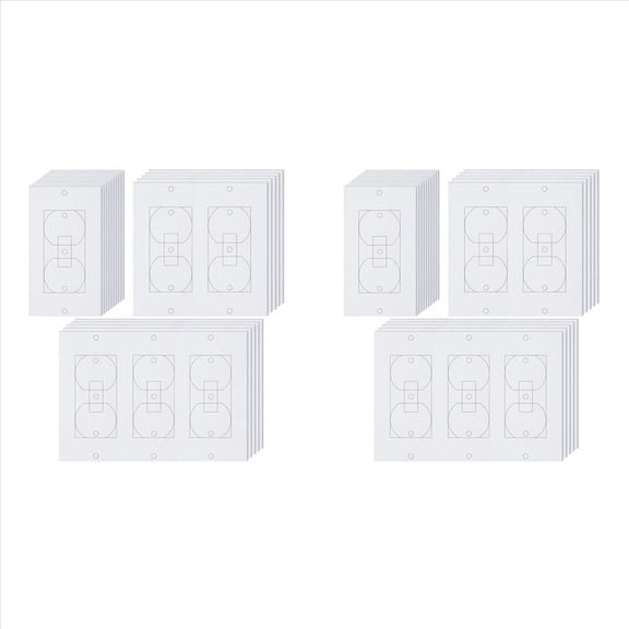40Pcs Wall Insulation Outlet Insulators Sealers,Electrical Pads for Wall, Light, Switch Socket
