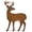 Deer, variant on Regal Art & Gift Sasquatch Stake/Wall Decor - Walking Metal 34.5" Garden Yard