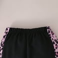 thumbnail image 6 of Toddler Girls 2 Piece Cute Outfits Set Leopard Color Block Crewneck Sweatshirt with Jogger Pants Kids Clothing Set 3-4 T, 6 of 7