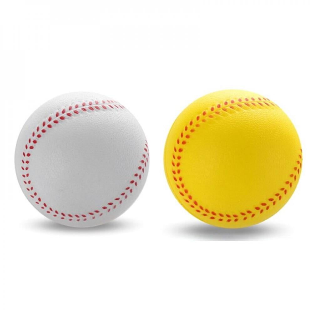 5x Safety Children Baseball Base Ball Practice Training Soft Softball Yellow 
