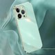 thumbnail image 3 of XINLI For iPhone 16 Pro Max Case TPU Phone Cover with Electroplating Frame - Cyan, 3 of 5