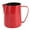Bright Red, variant on BOKYAN 480ml 304 Stainless Steel Milk Frothing Pitcher – Swan‑Patterned, Pointed Spout for Precise Latte Art & Smooth Pouring