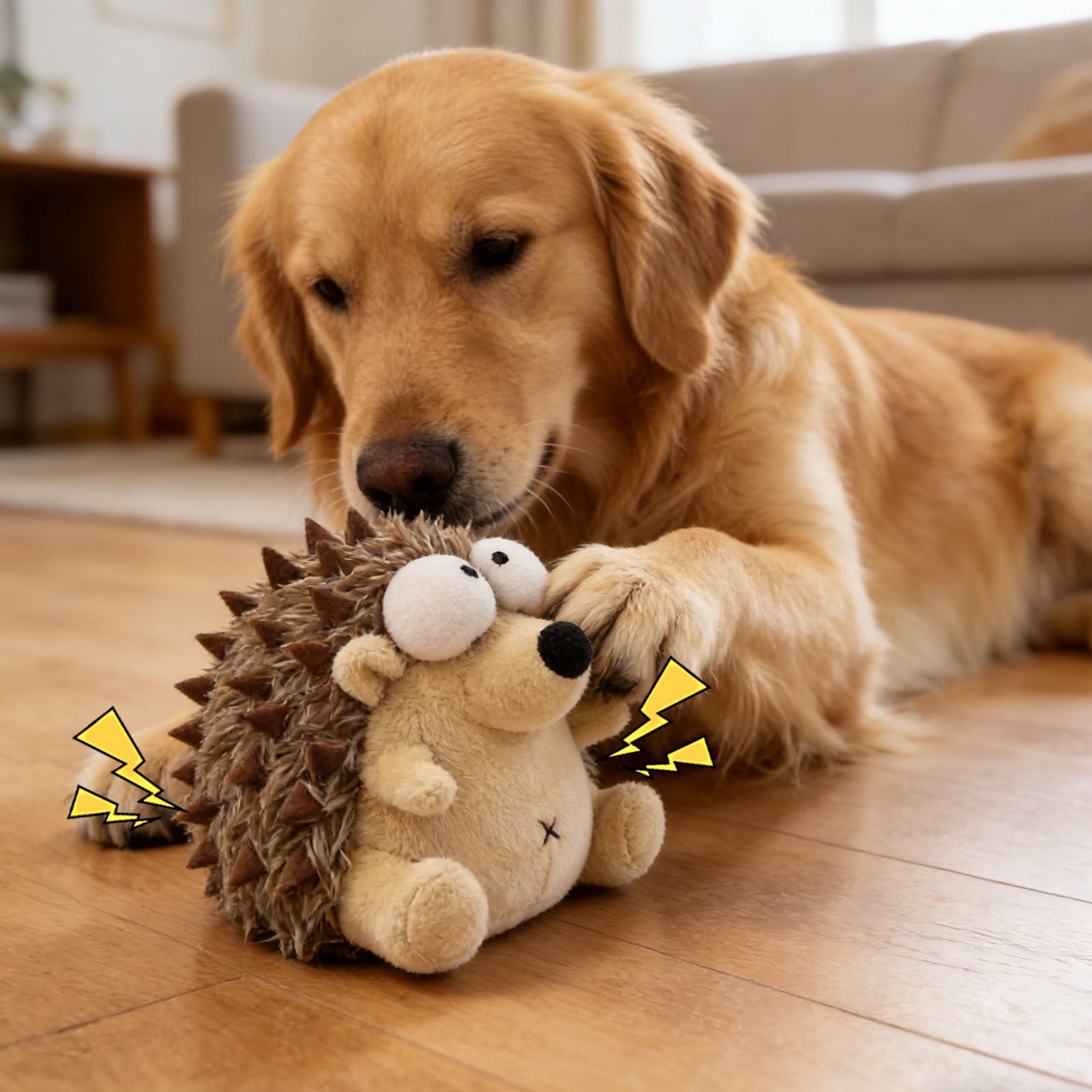 Pet Supplies Vibrating Noisy Toy for Indoor and Outdoor Featuring Sound Design and TP R chew-friendly Shape