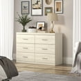 thumbnail image 5 of GALANO Adult 6-Drawer Dresser, Travertine Finish, Bedroom Storage, 5 of 11