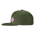 thumbnail image 3 of ZICANCN Pink Starfish Rose Baseball Caps, Trucker Hats for Men And Women, Adjustable Breathable Flat Caps, Moss Green, 3 of 8