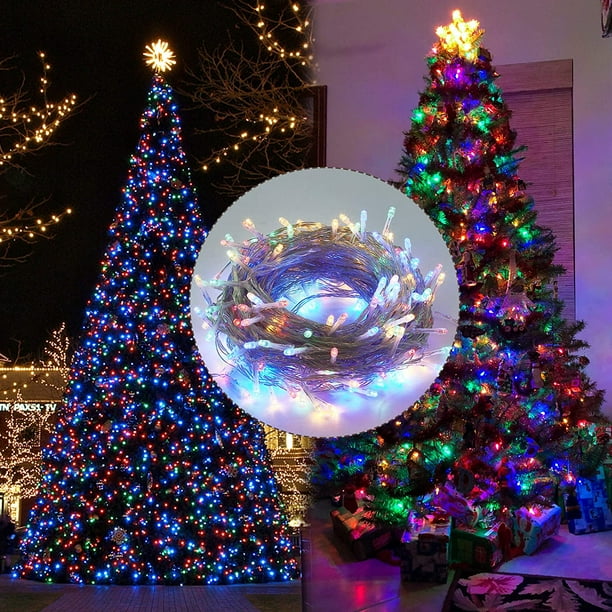 Twinkle Star Christmas Decorations Fairy String Lights Christmas Lights 200 LED Bulbs 8 Modes Warm White Multicolor 66
