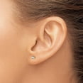 thumbnail image 3 of 14k Yellow Gold 3.2mm April/White Topaz Post Earrings - 3mm, 3 of 6