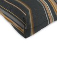 thumbnail image 3 of Jordan Manufacturing Sunbrella 18" x 18" Stanton Greystone Multicolor Stripe Square Tufted Contoured Outdoor Wicker Seat Cushion (2 Pack), 3 of 11