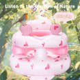 thumbnail image 2 of Asiento inflable para bebé ptlruzk rosa con conejo y orejas sonoras, 2 of 9