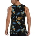 thumbnail image 6 of Rocae Space Rocket for Men's Workout Tank Top Men's Running Tank Top Dry Fit Athletic Workout Tank TopsSmall, 6 of 9