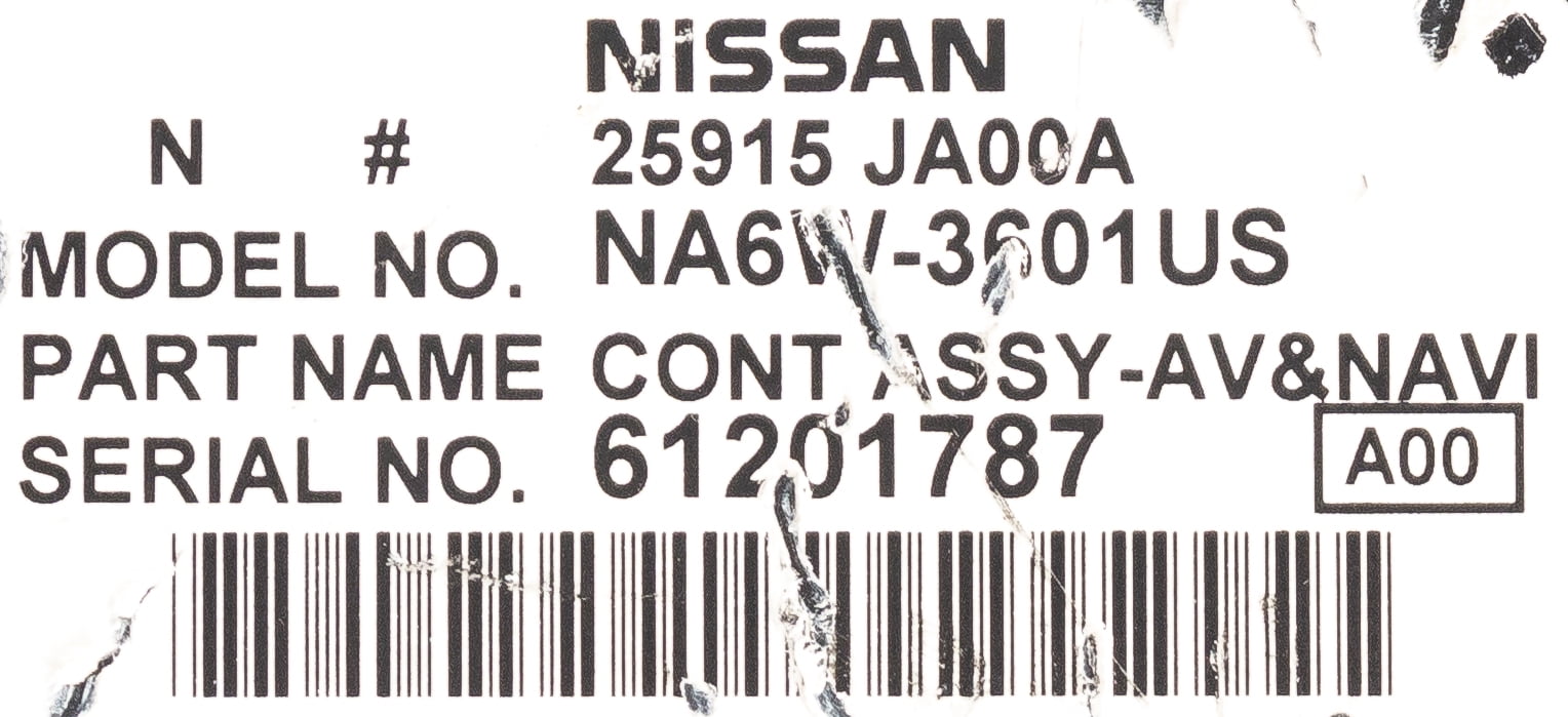 Restored 2007-08 Nissan Altima AM FM Radio 6 Disc CD MP3 Player GPS Navigation 25915JA00A (Refurbished)