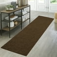 thumbnail image 2 of Mainstays Traditional Solid Shag Indoor Runner Rug, Brown Suede, 2'6" x 8', 2 of 7
