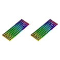 thumbnail image 2 of Injueey Paquete de 117 teclas de teclado mecánico para juegos, teclado PBT de ajuste universal, teclas de curva aerodinámica, piezas de Negro 2Conjunto, 2 of 6
