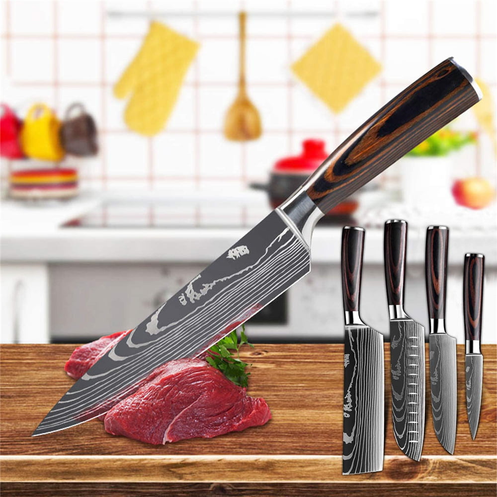 Brewin Professional Kitchen Knives, 3PC Chef Knife Set Sharp Knives Carving Sets for Kitchen High Carbon Stainless Steel, Japanese Cooking Knife