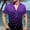 Purple, variant on Mens Shirts Under $10 Mens Solid Stretch Dress Shirts Short Sleeve Button Down Shirts Formal Business Prom Party Wedding Slim Fit Shirt