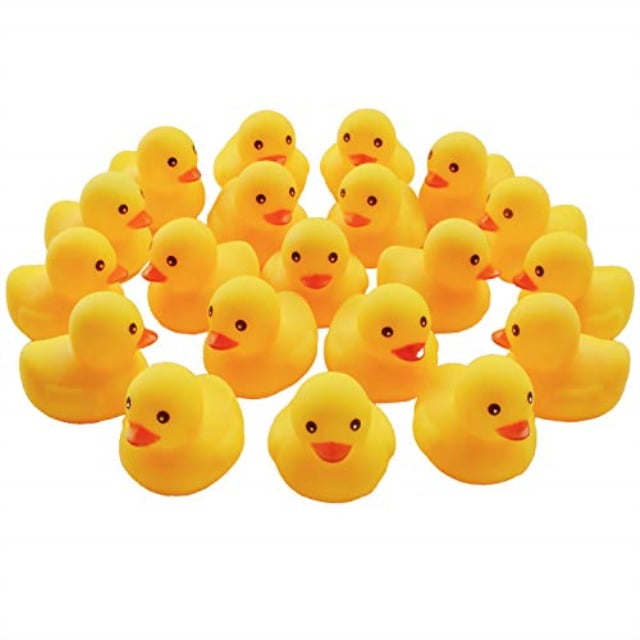 duomiw yellow rubber bath ducks baby bath toy 20 pack