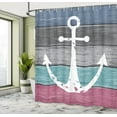 thumbnail image 5 of Ambesonne Anchor Shower Curtain, Weathered Marine Nautical, 69"Wx75"L, Grey Seafoam Pink, 5 of 5