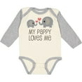 thumbnail image 3 of Inktastic My Pappy Grandpa Loves Me Boys or Girls Long Sleeve Baby Bodysuit, 3 of 5